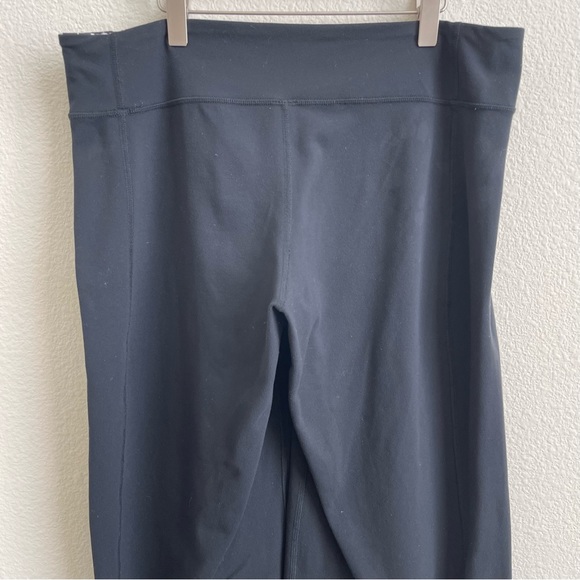 LULULEMON Black Groove Reversible Mid Rise Straight Wide Leg Yoga Pant Leggings - Picture 8 of 16